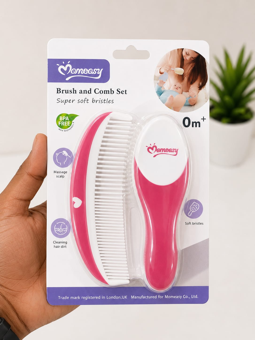 Momeasy Baby Brush & Comb Set (0+ Months)